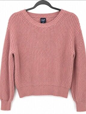 GAP Dusty Pink Chunky Knit Sweater Women's Small